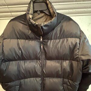 LL Bean Goose Down Puffer Reversable Jacket, XL